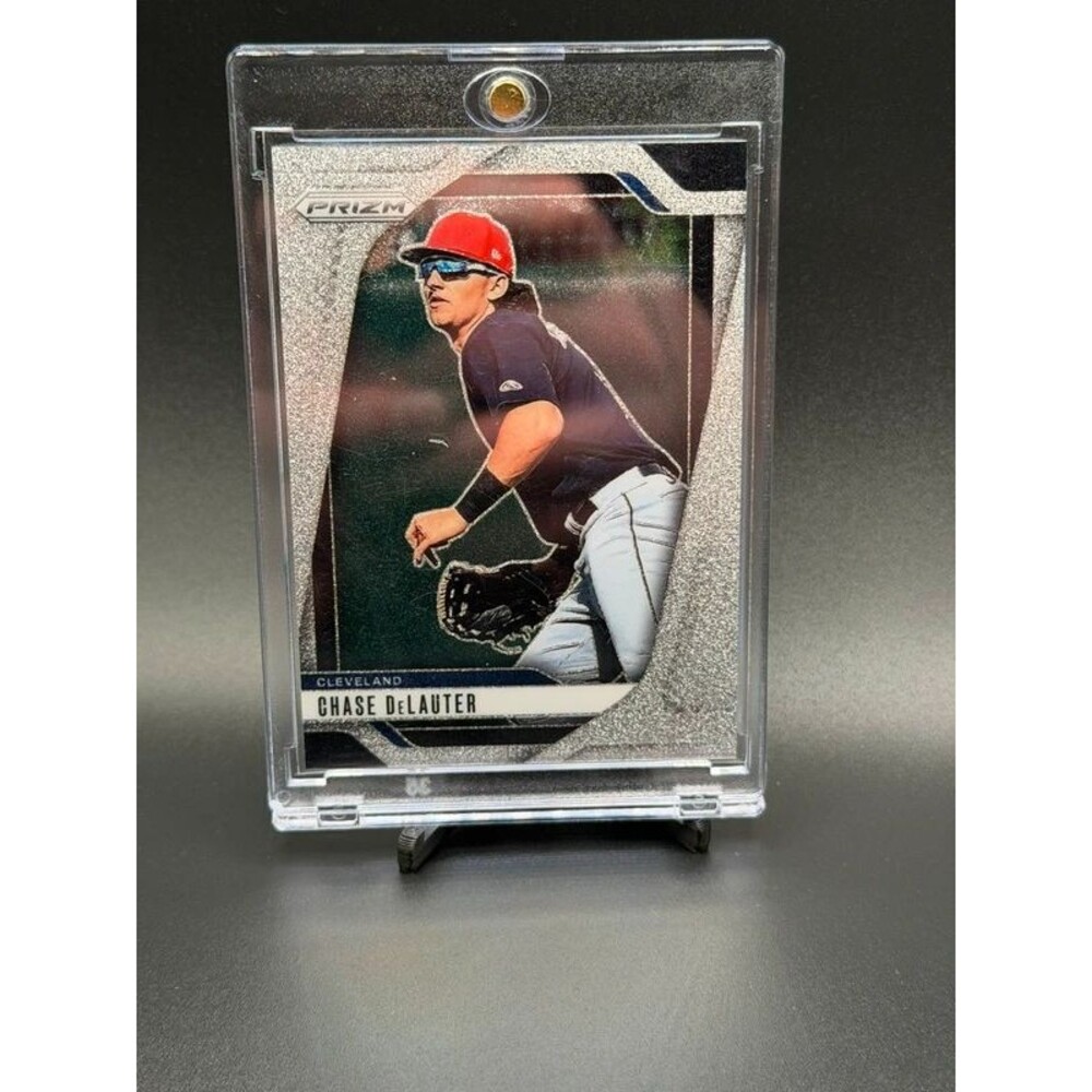 2025 Panini Prizm Chase DeLauter RC #7 White Sparkle Prizm SSP Guardians